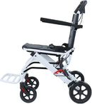 HEVIRGO Lightweight Portable Folding Wheelchair with Adjustable Safety Strap
