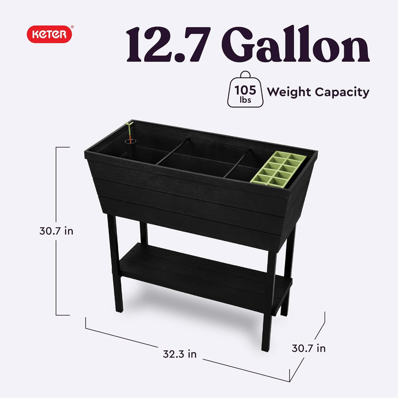 Keter Urban Bloomer 12.7 Gallon Raised Garden Bed 236157 - Like New