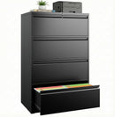 Silkight 4 Drawer Lateral Filing Cabinet with Lock
