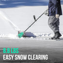 Litheli 12" 20V Cordless Electric Snow Shovel