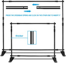 AkTop 10 x 8 ft Heavy Duty Backdrop Banner Stand Kit