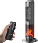 Dolaso Portable Space Heater with Realistic 3D Flame Ambiance