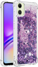 Samsung Galaxy A05 Purple Liquid Glitter Case