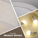 CALOKES 18-Inch Large Flush Mount Ceiling Light Fixture