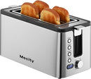 Mecity 4 Slice Long Slot Toaster