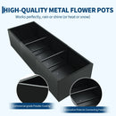 Garvee 51" x 18" x 12" Rectangular Metal Planter Box with Drainage Holes