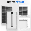 ‎Eco-Worthy 2 Pack 12V 100w Solar Panels AM-CA-L02M100-B-2C - Refurbished