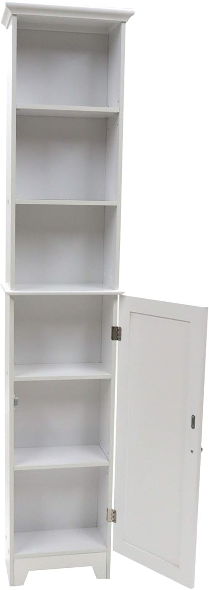 Redmon Shaker Style Tall Cabinet 5232WH - Like New (Slightly Damaged)