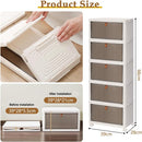 UHapeer 5 Tier Stackable Storage Bins with Lids