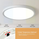 OFFIY 24 Inch  Flush Mount Led Ceiling Light