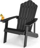 ORALNER Outdoor Plastic Adirondack Chair with Cup Holder