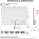 Gawfolk 28 inch UHD 4K Computer Monitor