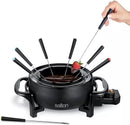 Salton 2.8L Electric Fondue Set – 1000W – 8 Forks – Adjustable Temperature – Red/Black