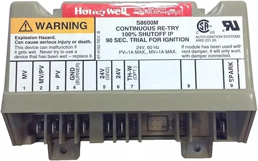Honeywell Ignition Control Module Continuous Re-Try