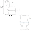 Finca Ancha Armless Accent Sherpa Chair