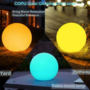 COPU 25CM/10 inch Color Changing Solar Globe Outdoor Light