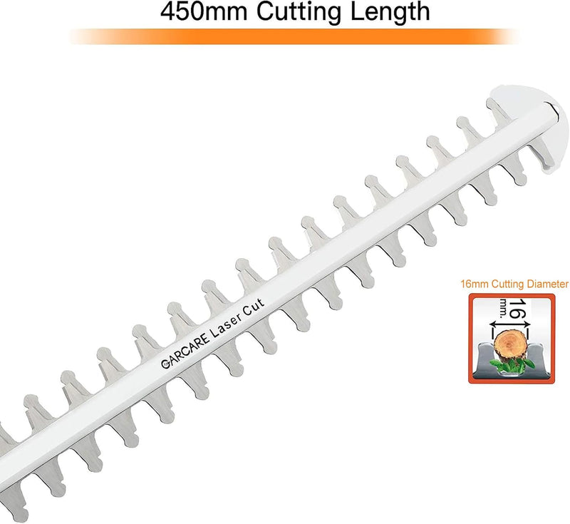 Garcare 2-in-1 Corded Pole Hedge Trimmer GPHT06 - Refurbished