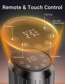Dolaso Portable Space Heater with Realistic 3D Flame Ambiance