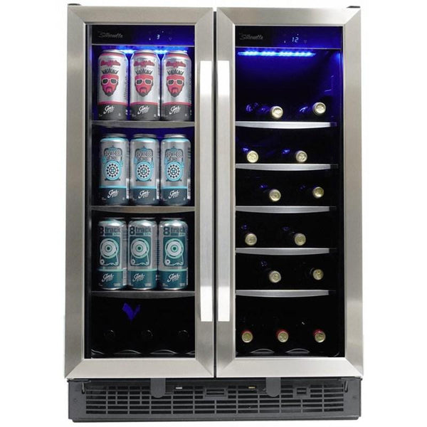 Silhouette 24"  Dual Zone Beverage Center SBC051D1BSS - Scratch and Dent