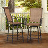 AOXUN Outdoor Swivel Bar Stool Chairs (Set of 2)