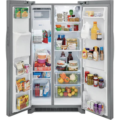 Frigidaire 36 inch 25.6 cu Side by Side Fridge FRSS2623AS - Scratch & Dent