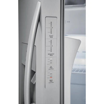 Frigidaire 36 inch 25.6 cu Side by Side Fridge FRSS2623AS - Scratch & Dent