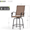 AOXUN Outdoor Swivel Bar Stool Chairs (Set of 2)