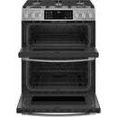 GE 6.7 cu Smart Slide-In Double Oven Gas Range PCGS960YPFS - Refurbished