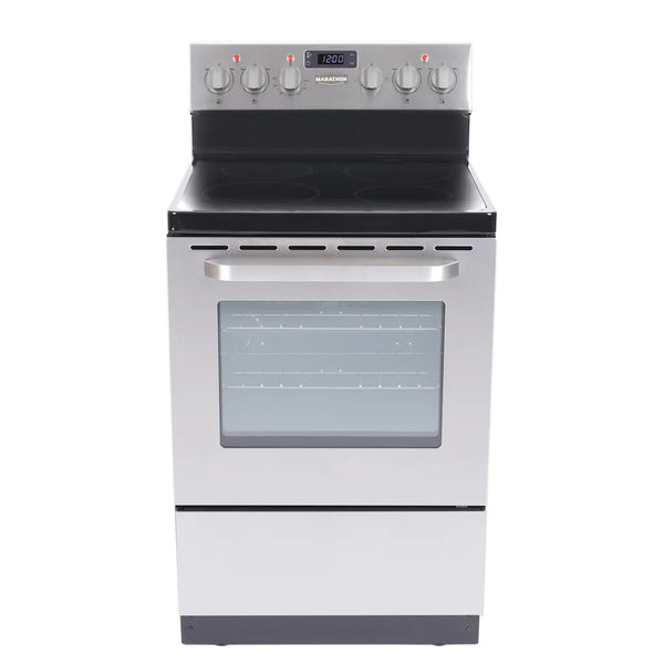Marathon 24" 2.7 cu Glass Top Range MER245SS - Scratch and Dent