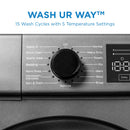 Danby 2.2 cu ft 24" Compact Front Load Washer with Steam DWM022D1DSDB - Scratch & Dent