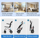 HEVIRGO Lightweight Portable Folding Wheelchair with Adjustable Safety Strap