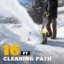 ZEGJAW 12" 20v Cordless Electric Snow Shovel