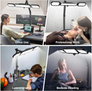 NUERPO LED Desk Lamp with Clamp and Adjustable Swing Arm