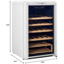 Unique Appliances 28-Bottle Classic Retro Wine Cooler with Single Zone UGP-125CR WF W IMAGE 9