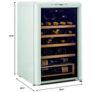 Unique Appliances 28-Bottle Classic Retro Wine Cooler with Single Zone UGP-125CR WF LG IMAGE 9