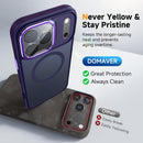 DOMAVER 3 in 1 for iPhone 17 Pro Case with 1x Screen Protector + 1x Camera Cover