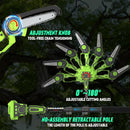 Protmex 2-in-1 Cordless 8" Pole Saw HQ-06 - Refurbished