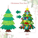 RJUP 3.3 ft Hanging Felt Christmas Tree With 32 Detachable Ornaments