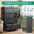 Silkight 4 Drawer Lateral Filing Cabinet with Lock