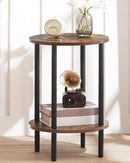 CHOEZON 2-Tier Round Side Table