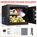 Aprxuvot 1.6 Cuft Small Fireproof Safe Box