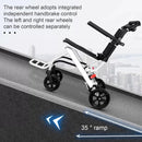HEVIRGO Lightweight Portable Folding Wheelchair with Adjustable Safety Strap