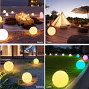 COPU 25CM/10 inch Color Changing Solar Globe Outdoor Light