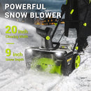 DEKOPRO 20" 40V Cordless Electric Snow Blower