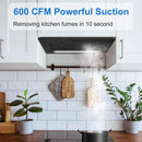 Joeaonz 30" Built-In Range Hood BB0675B - Refurbished