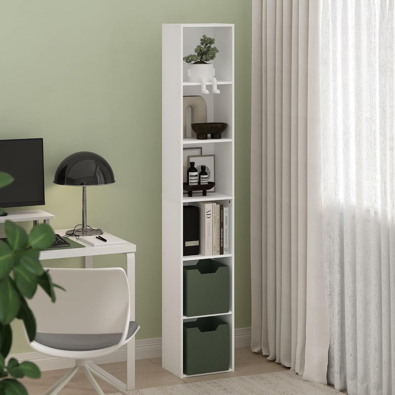 Furinno Luder 6-Tier Open Shelf Bookcase 24009 - Like New