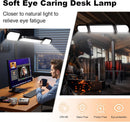 NUERPO LED Desk Lamp with Clamp and Adjustable Swing Arm