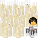 CAKETYCG Flickering Flameless Candles with Remote (24 Pack)