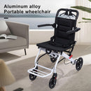 HEVIRGO Lightweight Portable Folding Wheelchair with Adjustable Safety Strap