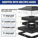 Volisun 4x4 6x6 Solar Post Cap Lights ‎21205ZM - Like New